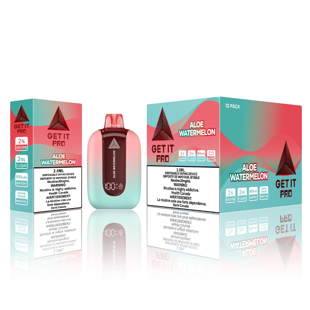 Vfeel Get It Pro Aloe watermelon 10pc/Carton – VFEEL Vape inc.
