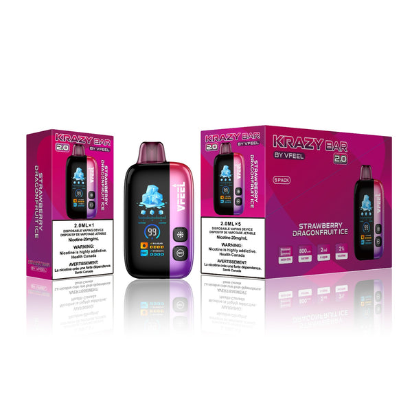 2.0 KRAZY BAR STRAWBERRY DRAGONFRUIT ICE