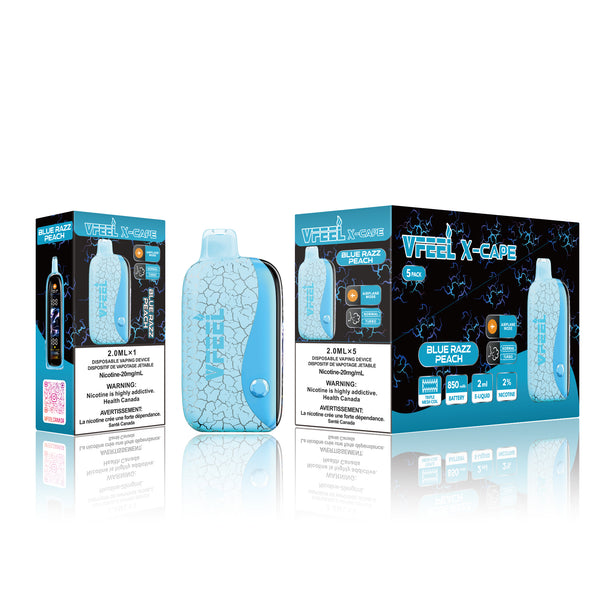 X-CAPE BLUE RAZZ PEACH ICE